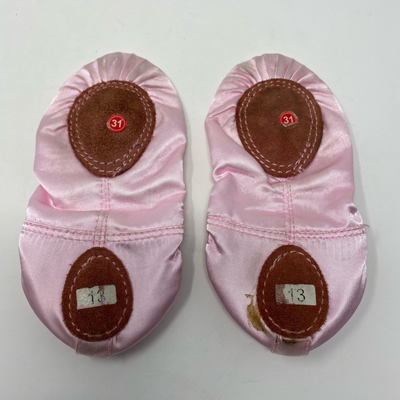 Pink Sequined Ballet Slipper Shoes - Picture 6 of 9